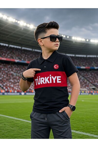Lucky kidswear Tricou Turcia cu guler polo