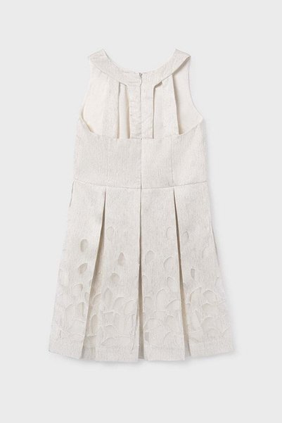 MAYORAL Girl's 8-18 Years Old Linen Dress with Back Detail Cream