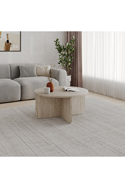 Mourah Home Hillary Modern Coffee Table 80cm W - Travertine M.SH.24920.5