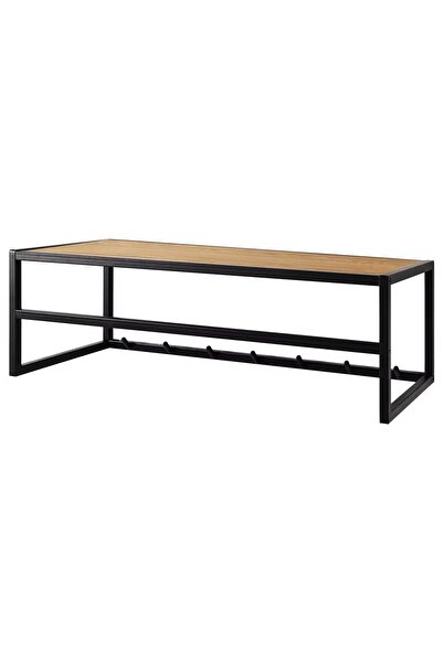 OEM Cuier de perete Coogee I 77x22x28 cm, 7 cârlige, MDF/metal, negru - Verif...