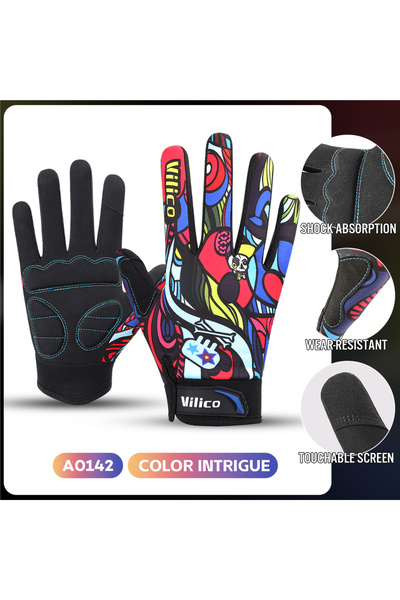 Choice1 XL A0142-multicolour 1 pair of graffiti sports bicycle riding gloves,...