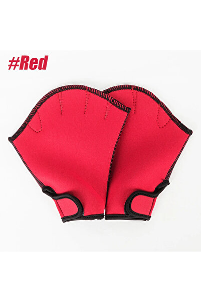 Choice7 S Red 1Pair Aqua Gloves Webbed Paddle Swim Gloves Fitness Water Aerob...