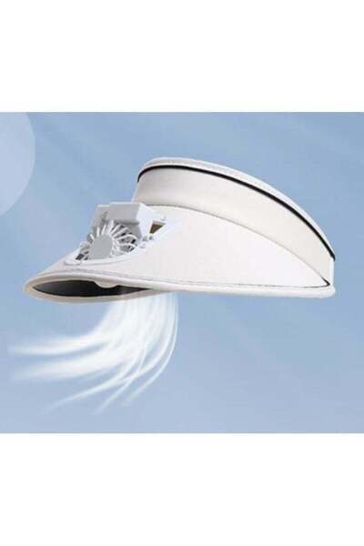 Generic Sun Visor Fan Hat, USB Rechargeable Personal Cooling, Large Sun Prote...
