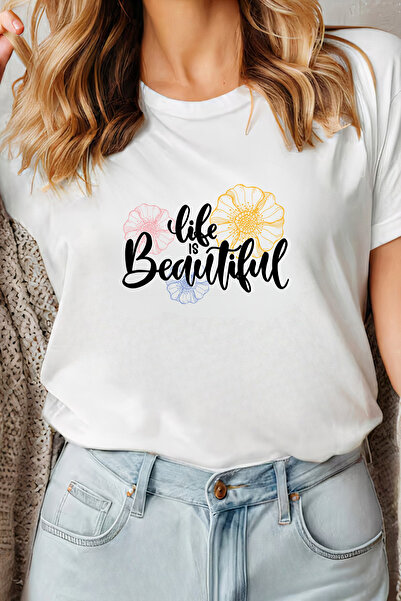 Sarah's Boutique Women's T-shirt – 100% cotton – Life Beautiful