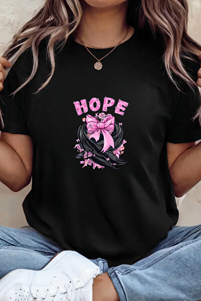 Sarah's Boutique Women's T-shirt – 100% cotton – Hope Ribbon