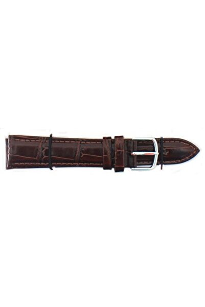 OEM Curea de ceas Jastrap din piele maro tip croco (15371-JA-BROWN-S) 18mm