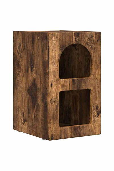 vidaxl Noptieră Stejar fumuriu 29,5 x 33,5 x 50 cm Lemn compozit
