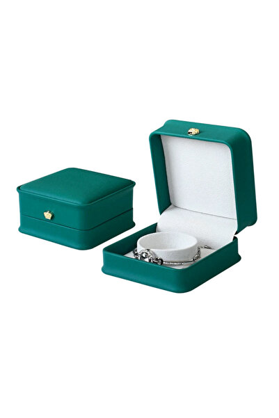 Generic Luxury Green Jewelry Box Set (12Pcs) - Elegant Gift Packaging for Rin...