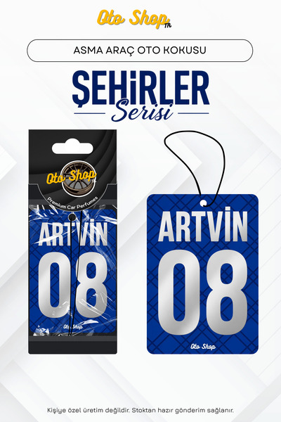 OTOSHOPTR ARTVİN 08 Şehir Kokuları Serisi Oto Araç Kokusu