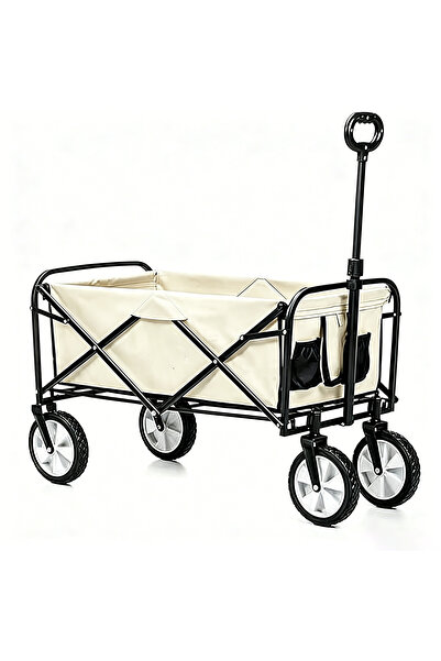 genric FFD Heavy Duty Folding Utility Wagon Cart, Adjustable Handle All-Terra...
