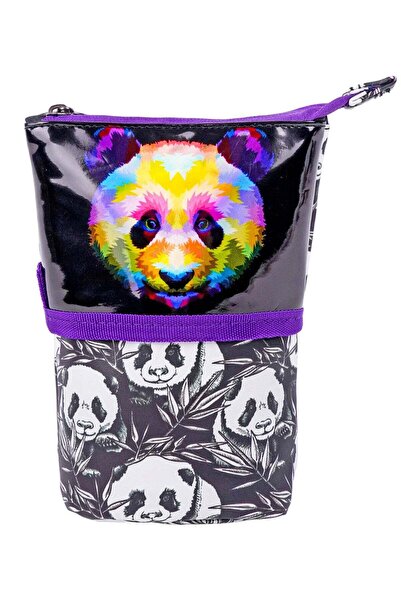 Nova Colorful Panda Graphic Private Pencil Case