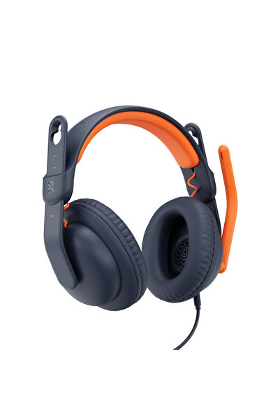 logitech Zone Learn Kids Căști stereo over-ear cu microfon USB-C Albastru/Por...