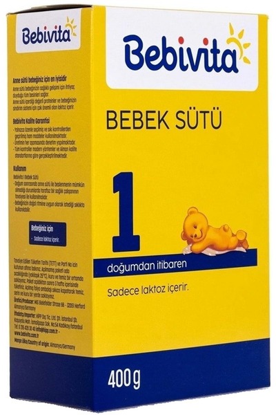 Bebivita 1 Bebek Sütü 400 Gr * 5 Adet