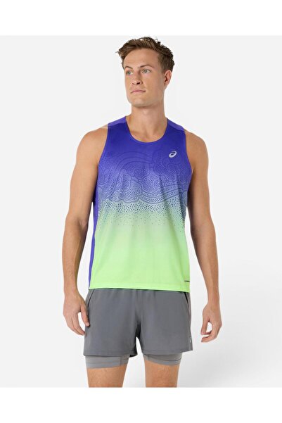 Asics ROAD FADE SINGLET Erkek Mor Atlet 2011D522-401