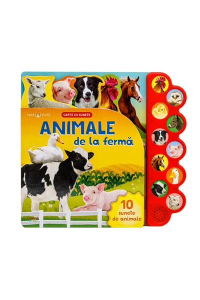 Editura Litera Bebelușul învață. Animale de fermă. Carte sonoră