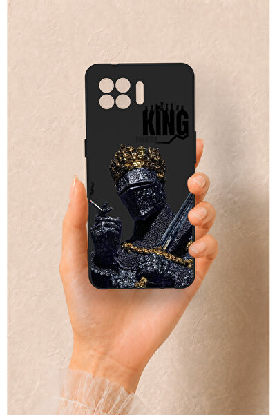 Vip Case Oppo Reno 4 Lite Uyumlu King Desenli Silikon Kılıf