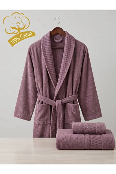 Store 100% Pamuk Unisex Bornoz Seti