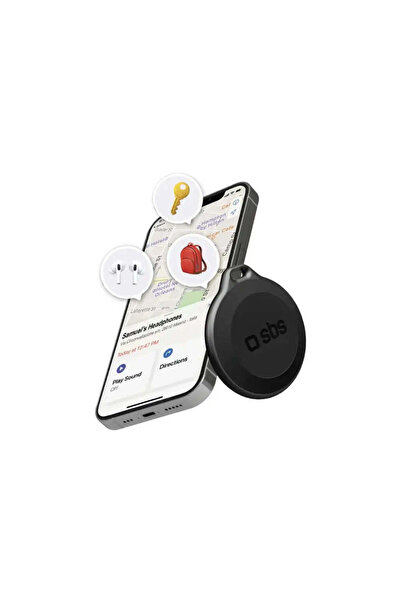 SBS Localizator impermeabil IP65 Track My Circle, compatibil cu Apple Find My...