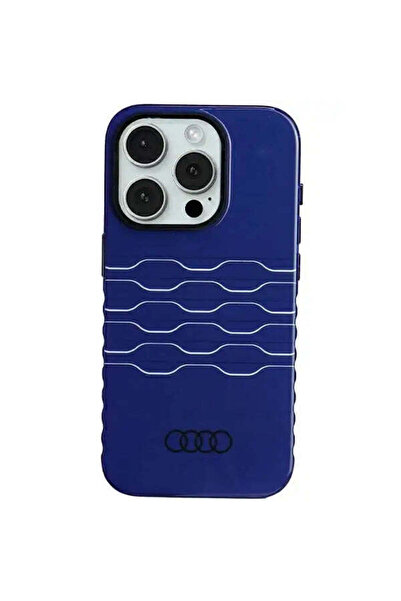 Audi Husă IML MagSafe pentru iPhone 15 Pro, albastră