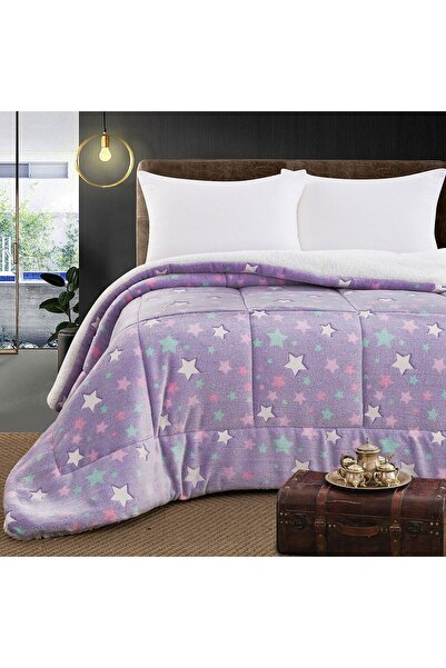 Beauty Home Κουβερτοπάπλωμα μονό φωσφοριζέ Glow Art 6273 160x220 Λιλά