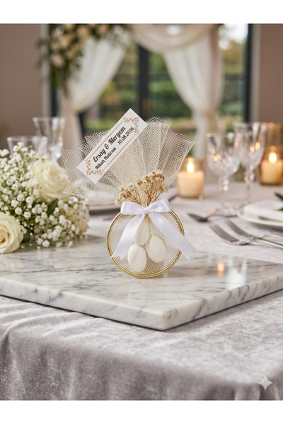 20 Adet Özel Tasarım Nikah Şekeri - Hediyelik Söz Nişan Hatırası