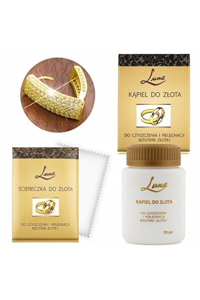 Larezo Set Luna pentru curatarea bijuteriilor din aur, Solutie profesionala t...
