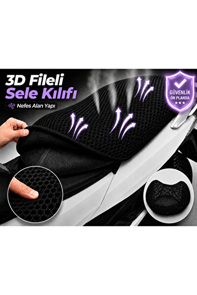 Vi Caro Husă pentru șa motocicletă Revolt RS1 Husă pentru șa cu plasă 3D Prot...