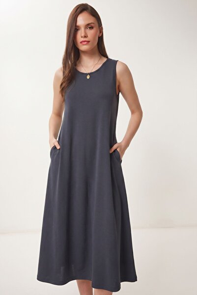 Hiccup ISTANBUL Rochie midi A-line cu buzunar