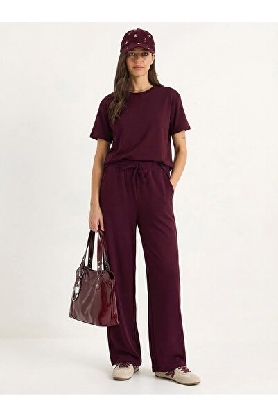 Hiccup LUCCI Set din Două Piese cu Tricou cu Guler Rotund și Pantaloni