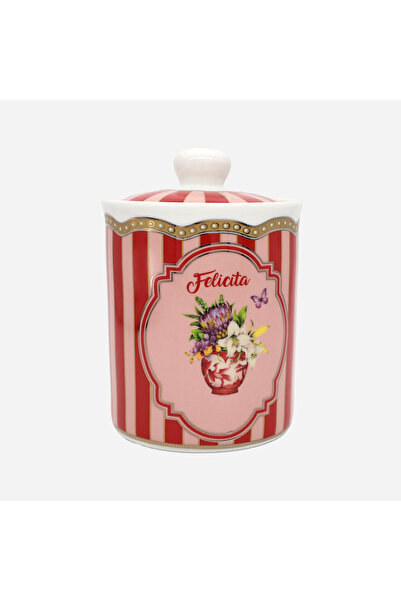 Lisa Minotti Puglia Red Porcelain Storage Container 700 ml