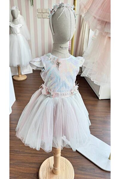 sunshine boutique15 تايور فضي + طوق شعر - سنتين