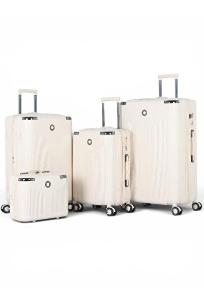 AVIATOR Fashion Design 4 Piece Suitcase Set Lightweight Abs Luggage Bags and ...