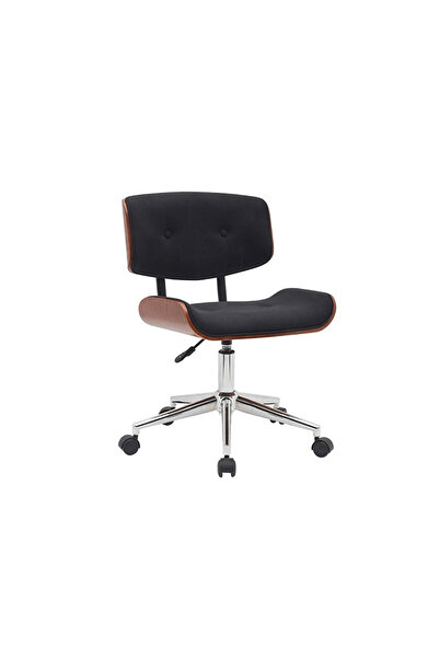 Rahaty Store Modern Swivel Fabric Armchair with Wheels