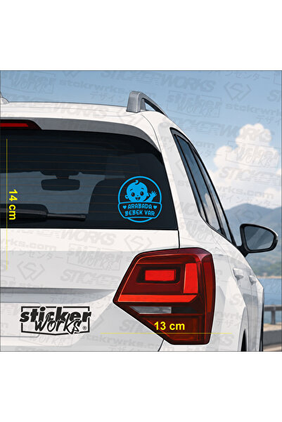 Sticker Works There's a Baby in the Car Sticker