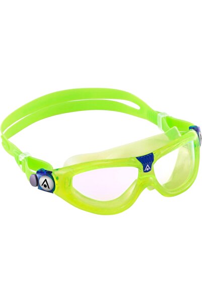 Aqua Sphere نظارات السباحة Seal Kid 2 باللون الأخضر - عدسات شفافة، مقاس واحد