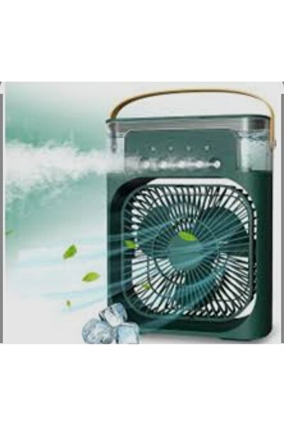 BlueTeam BF-07 TAŞINABİLİR YEŞİL MASA ÜSTÜ RGB LED IŞIKLI SOĞUTUCU BUZLU FAN