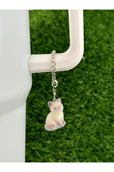 YuccaCo Accessorize Your Life Siamese Cat Thermos Compatible Accessory/Cat Thermos Charm/Kitten Figure Thermos Ornament