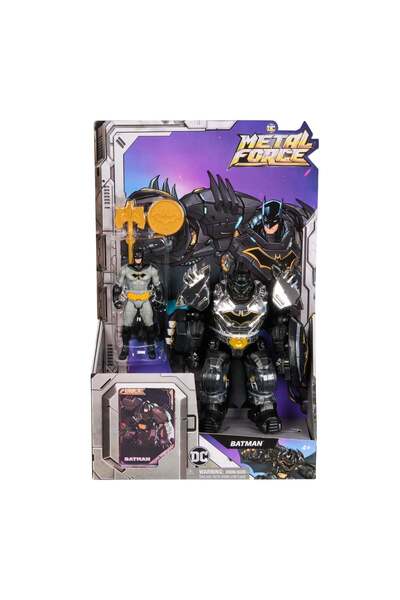 D.C Universe Set figurina cu armura, DC Comics, Batman, Metal Force, 15 cm, 2...