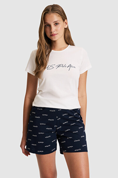 U.S. Polo Assn. Women's Ecru Pajama Set 50326522-Vr019