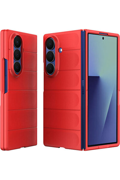 Techsuit Μαγική Πίσω Θήκη Σιλικόνης Κόκκινη (Galaxy Z Fold7)