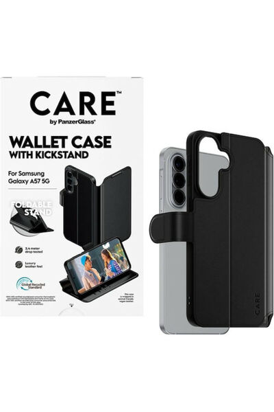 Panzer Glass PanzerGlass Δερμάτινο Πορτοφόλι Μαύρο (Galaxy A57) Κωδικός: CR62650