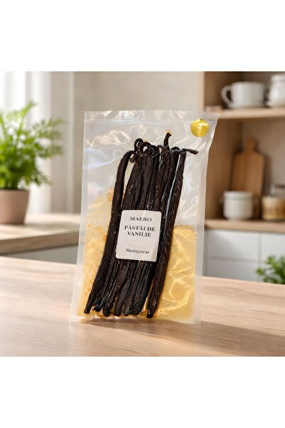 MAERO Pastai de Vanilie Imperiala din Madagascar 100g - Calitate A, 100% Natu...