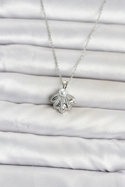 Marsilyan Nvdn- 316L Steel Chain Silver Color Sea Shell Model Women's Necklac...