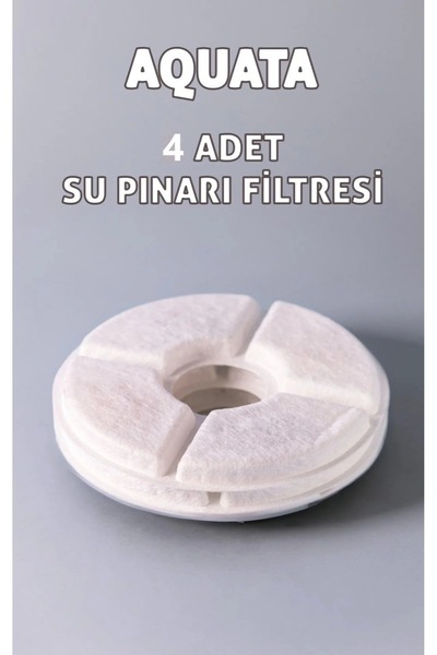 Antikapetshop Aquata - Kedi Köpek Su Pınarı Yedek Filtre 4 adet