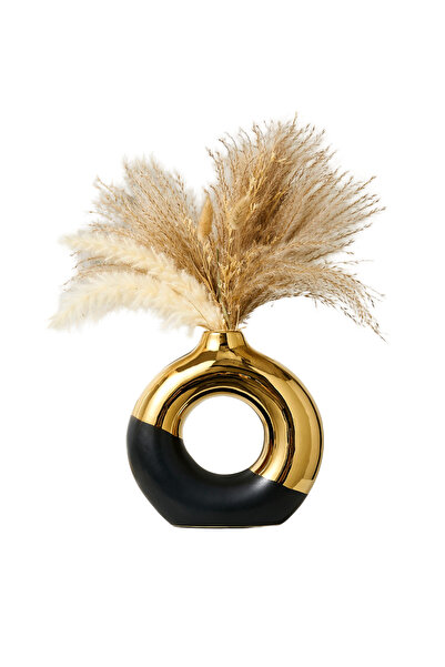 OEM Vază ceramică stil nordic modern glamour alb auriu 25,5 cm