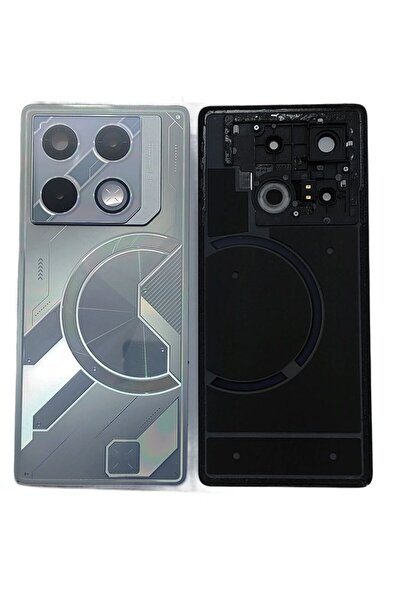 Yedcom İnfinix Gt 20 Pro Beyaz Kamera Camlı Arka Pil Kapağı Batarya Kapağı Ar...