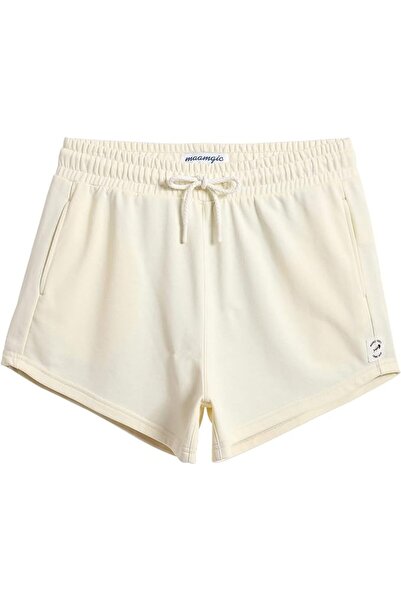 OEM MaaMgic Pantaloni Scurți De Trening Pentru Femei Bej XL