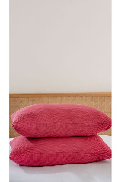 Comfort Craft 4 Layer Muslin Pillowcase Set - Pack of 2 - 17 Different Color ...