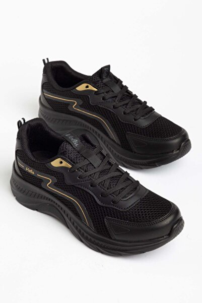 Dilimler Ayakkabı Orthopedic Women's Stock Shoes Black Anorak Material Breath...
