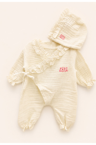 ArtemisDesign Müslin Yenidoğan Zıbın – Organik Pamuk Bebek Body